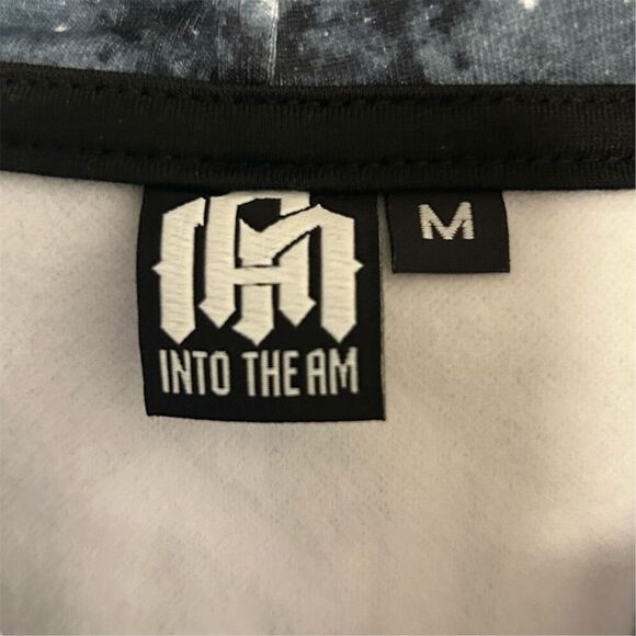 Into the AM Men's Multicolor Space Star Print Pullover Hoodie M - Picture 9 of 16